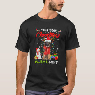 Det här är min jul Pajama-tyska Shepherd Santa T Shirt