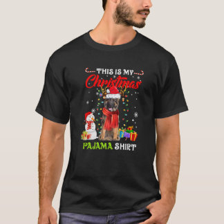 Det här är min jul Pajama-tyska Shepherd Santa T Shirt