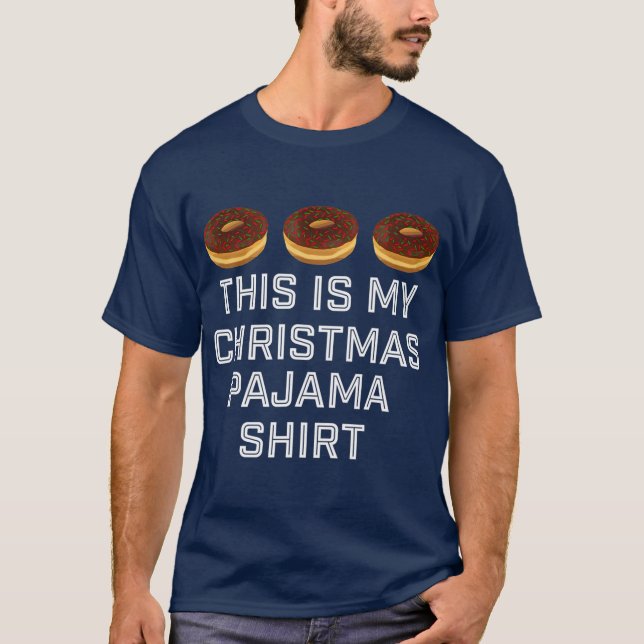 Det här är min jul    PajamaDonut Älskare T Shirt (Framsida)