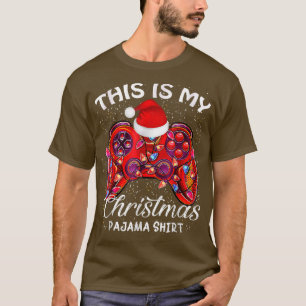 Det här är min jul Pijama-jul Ljus Träd T Shirt