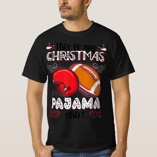 Det här är min jul-Roligt Pajama-jul T Shirt (Framsida)