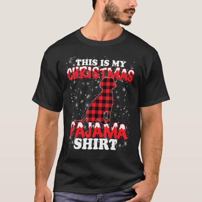Det här är min Julafton Pajama T Shirt (Framsida)