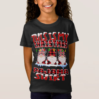 Det här är min julbuffalo Play Gnomes Funny Xm T Shirt