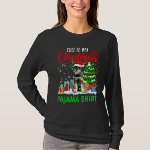 Det här är min juldräkt Pajama Schnauzer-Hund T Shirt