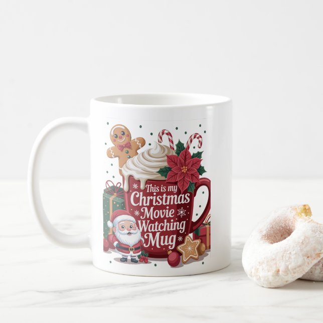 Det här är min julfilmsbehållare för jul kaffemugg (Med munk)