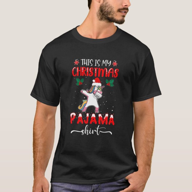 Det här är min julförening Pajama T Shirt (Framsida)