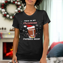 Det här är min julfotbollströja med snacks t shirt