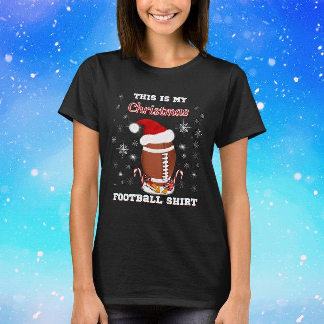 Det här är min julfotbollströja med snacks t shirt (Skapare uppladdad)