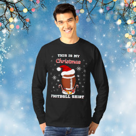 Det här är min julfotbollströja med snacks t shirt
