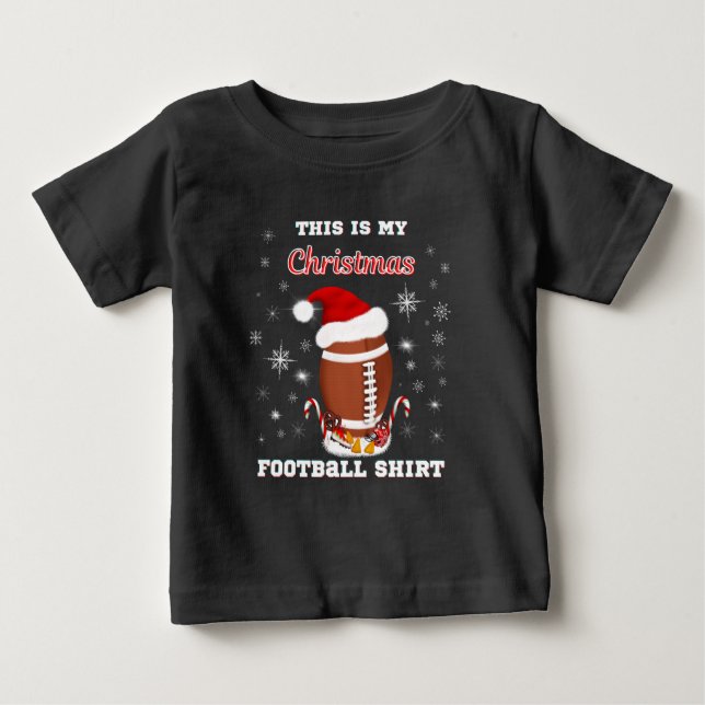 Det här är min julfotbollströja med snacks t shirt (Framsida)