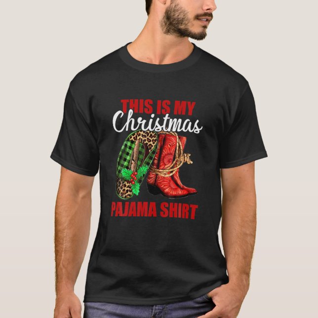 Det här är min julgosse Boots Santa T Shirt (Framsida)