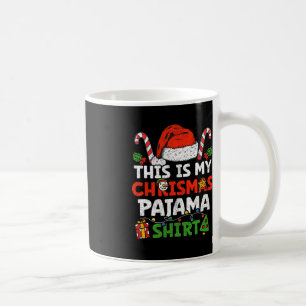 Det här är min julhelg Pajama Roligt Julafton-fami Kaffemugg