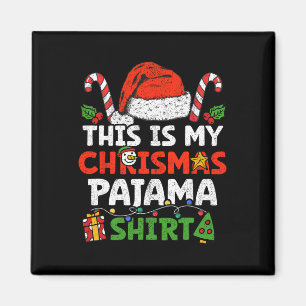 Det här är min julhelg Pajama Roligt Julafton-fami Magnet