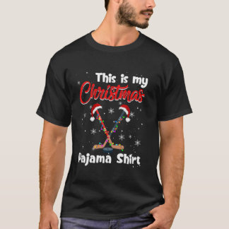 Det här är min julhockey Pajama Shirt Xma T