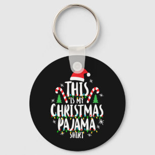 Det här är min juljul Pajama Julafton Nyckelring