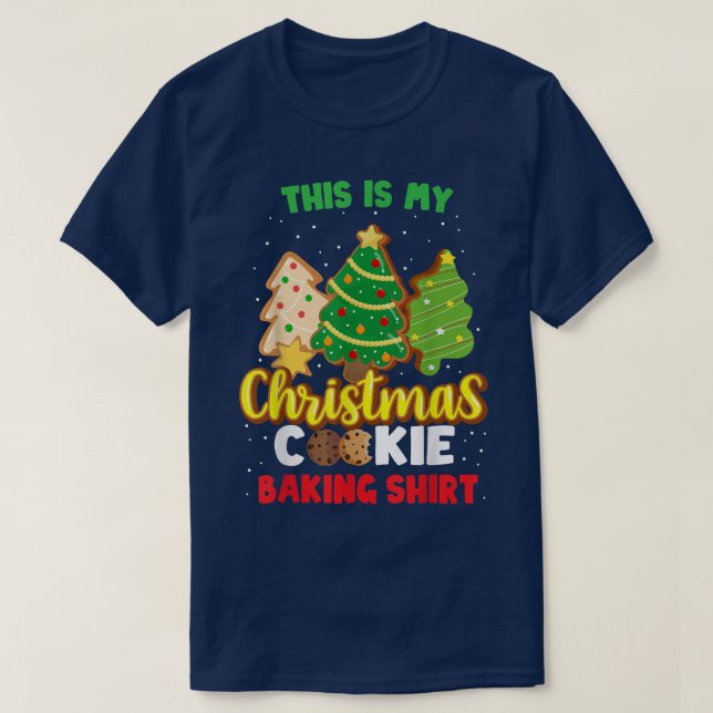 Det här är min julkaka som gör Shirt Julafton Träd T (Design framsida)