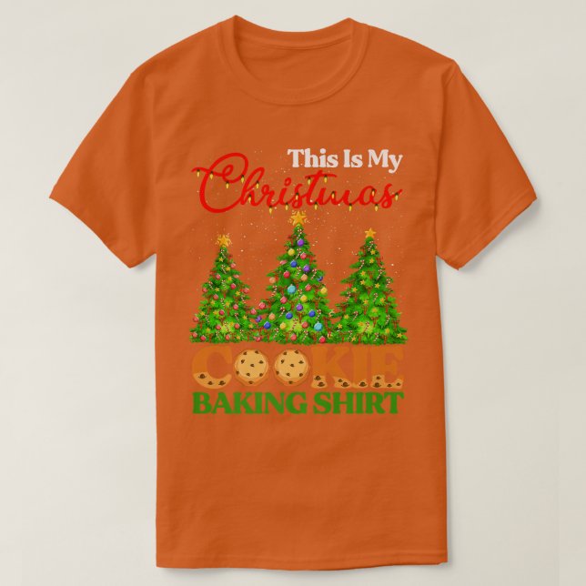 Det här är min julkaka som gör Shirt Julafton Träd T (Design framsida)