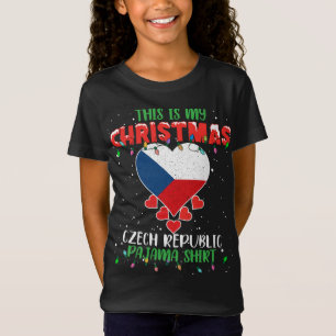 Det här är min julklapp Ljus Kärlek Tjeckien T Shirt