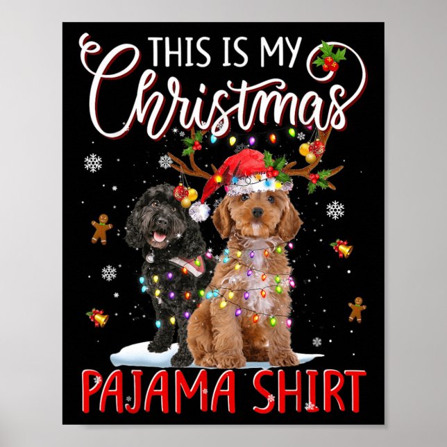 Det här är min julklapp Pajama Apoo-jul Ljus Poster (Framsidan)