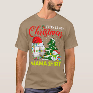 Det här är min julklapp Pajama Baseball T Shirt