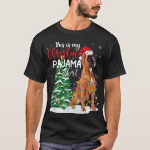 Det här är min julklapp Pajama Boxer Hund älskare T Shirt