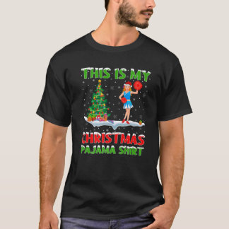 Det här är min julklapp Pajama Cheerlead jul T Shirt