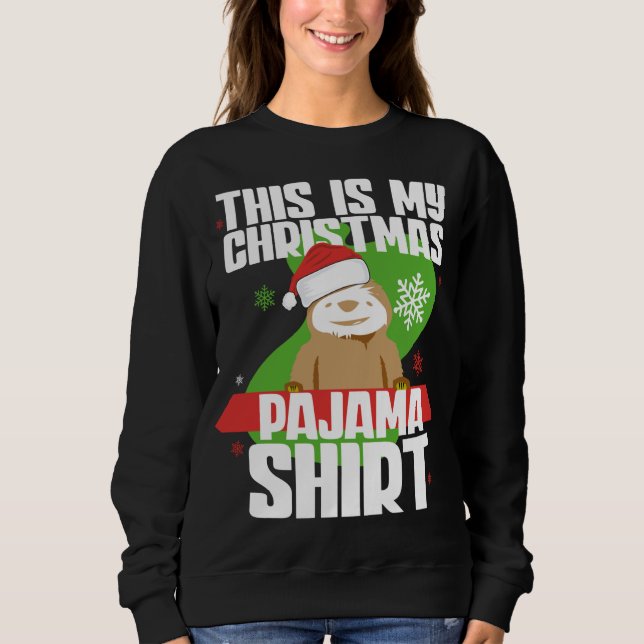 Det här är min julklapp Pajama Julafton Funny Slot T Shirt (Framsida)
