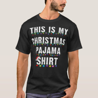 Det här är min julklapp Pajama Julafton Ljus Funny T Shirt