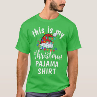 Det här är min julklapp Pajama Julafton Ljus Funny T Shirt