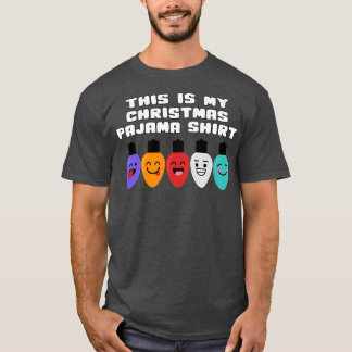 Det här är min julklapp Pajama Julafton Ljus Funny T Shirt