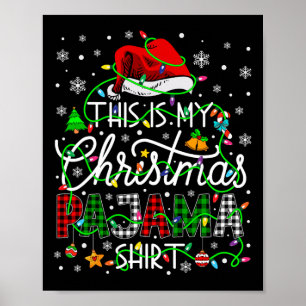 Det här är min julklapp Pajama-matchande familj Ju Poster