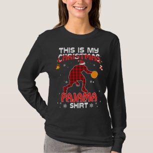 Det här är min julklapp Pajama Red Play Basketball T Shirt