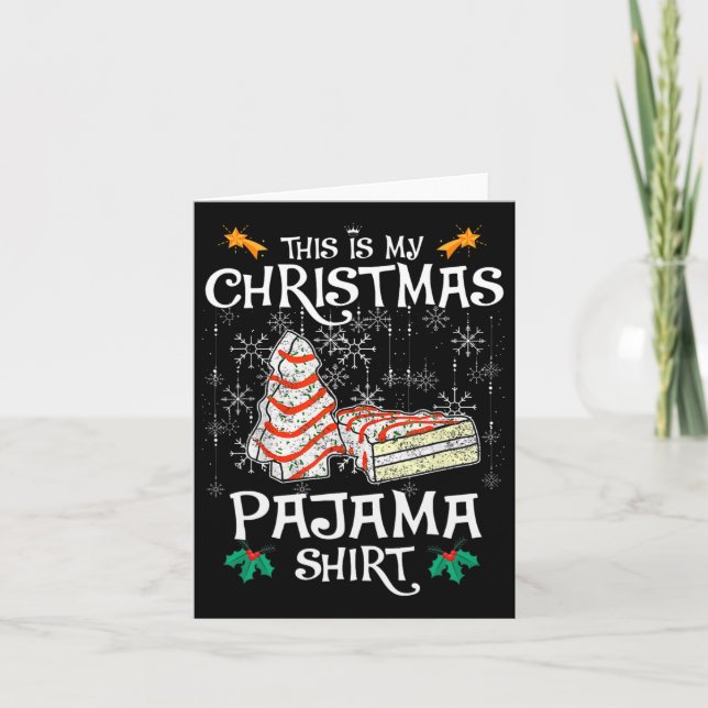 Det här är min julklapp Pajama Roligt Kort (Framsida)