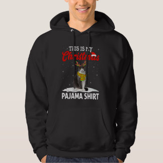 Det här är min julklapp Pajama Scottish Fold Hoodie