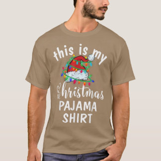Det här är min julklapp Pajama Shirt Julafton Ljus T Shirt