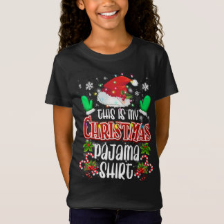 Det här är min julklapp Pajama Stocking Hat Santa T Shirt