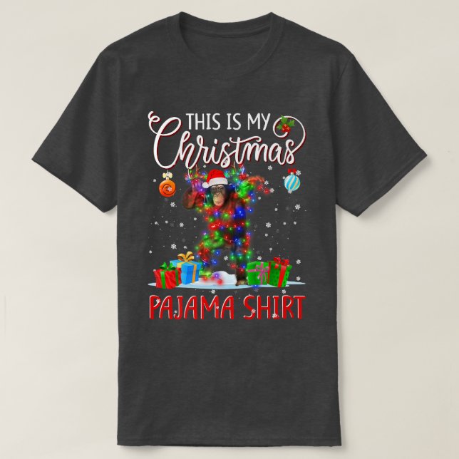 Det här är min julklapp Pajama T Shirt (Design framsida)
