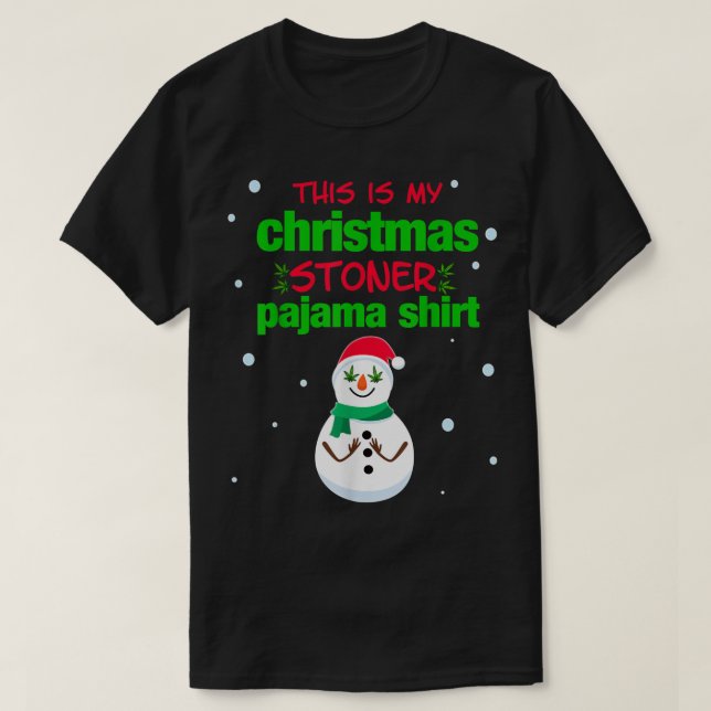 Det här är min julklär Pajama Shirt Ogräs Tee (Design framsida)