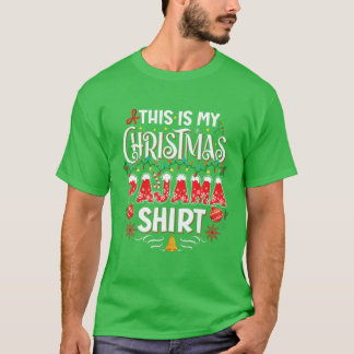 Det här är min Julmatchande Pajama-familj Julafton T Shirt