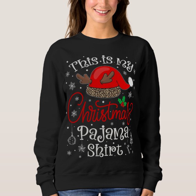 Det här är min julmatchande Pajama Julafton-familj T Shirt (Framsida)