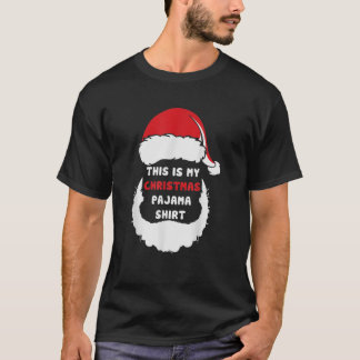 Det här är min julpajama-finne Santa Hat Julafton  T Shirt