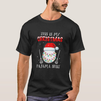 Det här är min julpajama för Lacrosse Älskare T Shirt