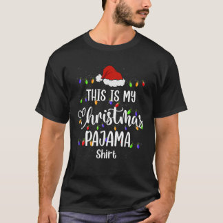 Det här är min julpajama Funny Julafton Pjs Manar T Shirt