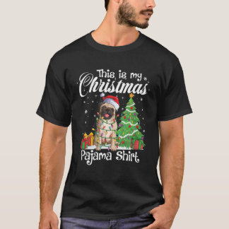 Det här är min julpajama Funny Pug Hund älskare Xm T Shirt