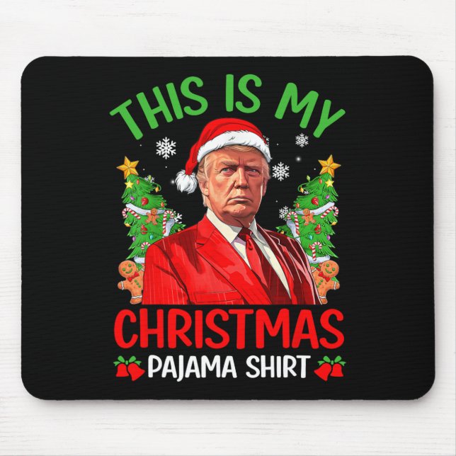 Det här är min julpajama Funny Trump Julafton Pjs  Musmatta (Framsidan)