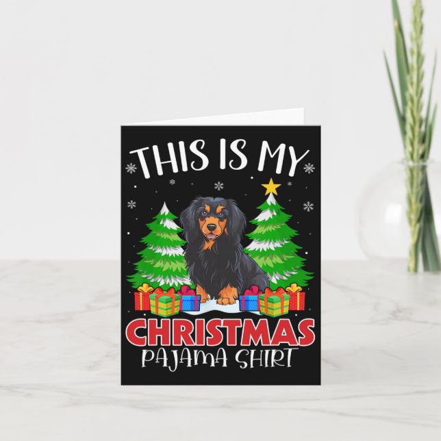 Det här är min julpajama Havanese Hund Julafton Pj Kort (Framsida)