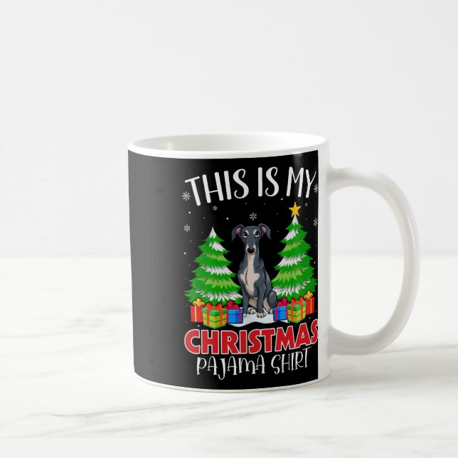 Det här är min julpajama italienska Greyhound-Hund Kaffemugg (Höger)