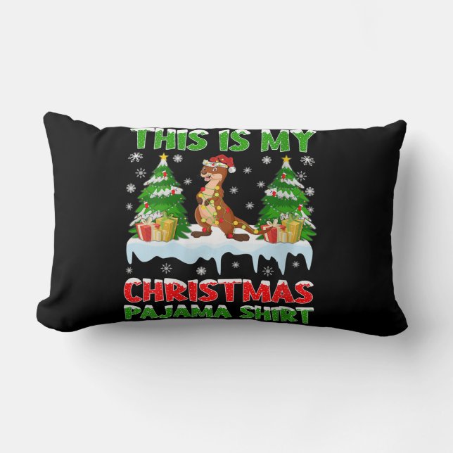 Det här är min julpajama lumbarkudde (Framsida)