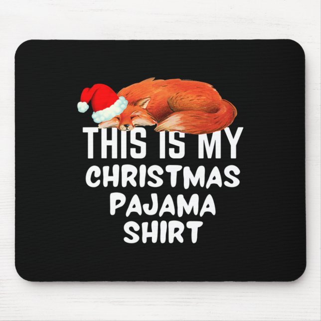 Det här är min julpajama musmatta (Framsidan)