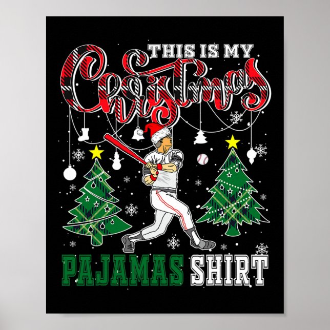 Det här är min julpajama Shirt Funny Santa Sell Pl Poster (Framsidan)